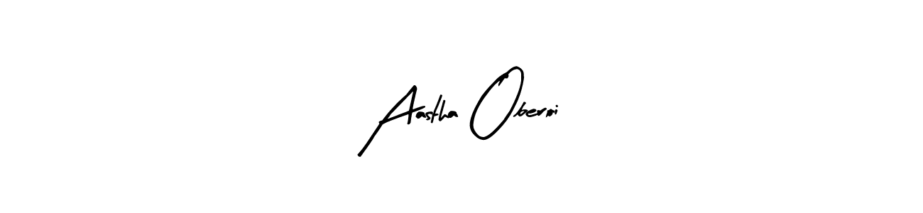 Make a beautiful signature design for name Aastha Oberoi. With this signature (Arty Signature) style, you can create a handwritten signature for free. Aastha Oberoi signature style 8 images and pictures png