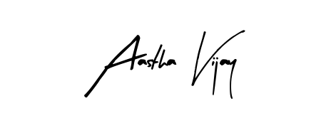 A dynamic signature style for Aastha Vijay using Arty Signature script. Designed to look authentic, handwritten, and professional. Aastha Vijay signature style 8 images and pictures png