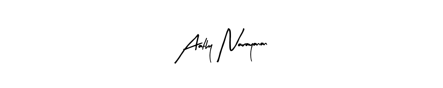 The best way (Arty Signature) to make a short signature is to pick only two or three words in your name. The name Aathy Narayanan include a total of six letters. For converting this name. Aathy Narayanan signature style 8 images and pictures png