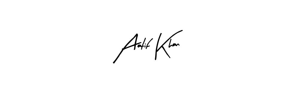 Create a beautiful signature design for name Aatif Khan. With this signature (Arty Signature) fonts, you can make a handwritten signature for free. Aatif Khan signature style 8 images and pictures png