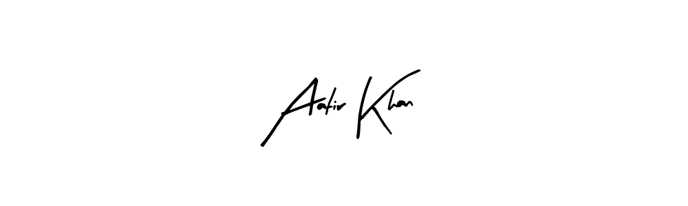 Create a beautiful signature design for name Aatir Khan. With this signature (Arty Signature) fonts, you can make a handwritten signature for free. Aatir Khan signature style 8 images and pictures png