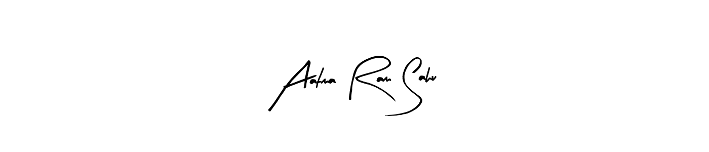 How to make Aatma Ram Sahu name signature. Use Arty Signature style for creating short signs online. This is the latest handwritten sign. Aatma Ram Sahu signature style 8 images and pictures png