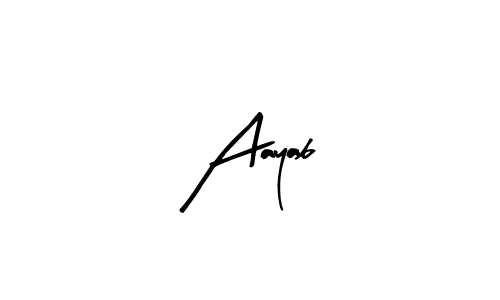 Create a beautiful signature design for name Aayab. With this signature (Arty Signature) fonts, you can make a handwritten signature for free. Aayab signature style 8 images and pictures png