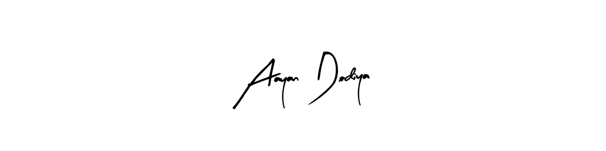 This is the best signature style for the Aayan Dodiya name. Also you like these signature font (Arty Signature). Mix name signature. Aayan Dodiya signature style 8 images and pictures png