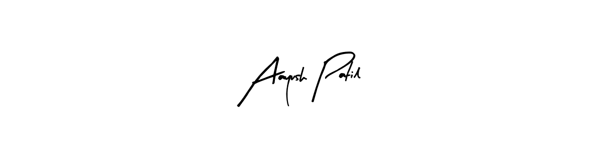 How to make Aayush Patil signature? Arty Signature is a professional autograph style. Create handwritten signature for Aayush Patil name. Aayush Patil signature style 8 images and pictures png