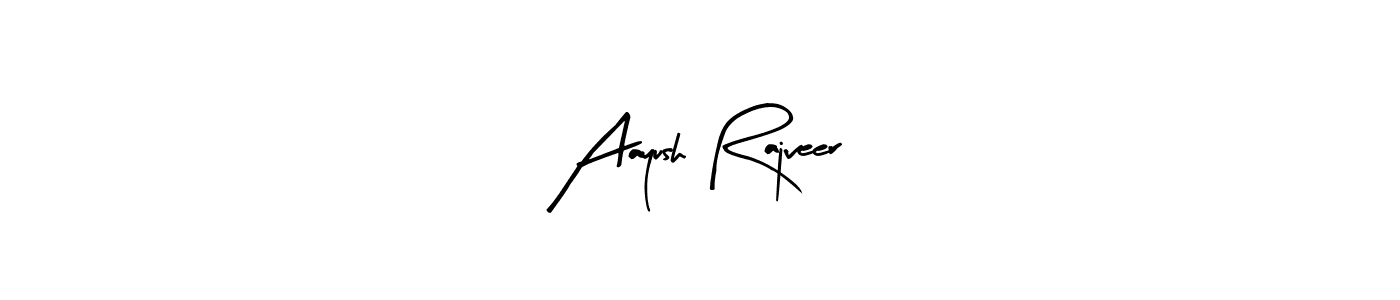 Use a signature maker to create a handwritten signature online. With this signature software, you can design (Arty Signature) your own signature for name Aayush Rajveer. Aayush Rajveer signature style 8 images and pictures png