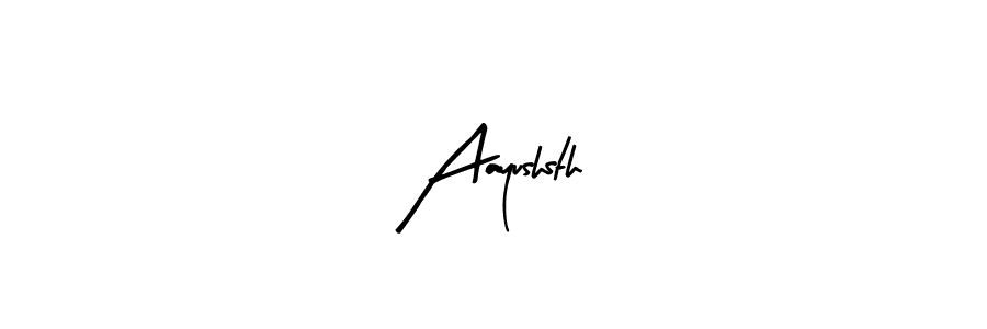 Use a signature maker to create a handwritten signature online. With this signature software, you can design (Arty Signature) your own signature for name Aayushsth. Aayushsth signature style 8 images and pictures png