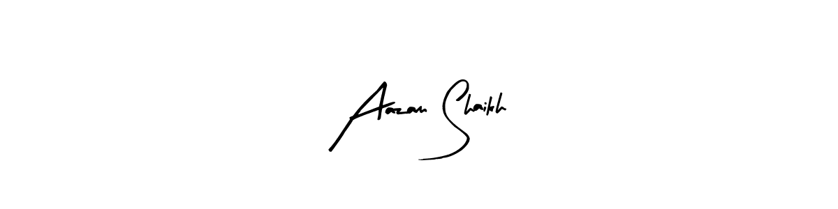 It looks lik you need a new signature style for name Aazam Shaikh. Design unique handwritten (Arty Signature) signature with our free signature maker in just a few clicks. Aazam Shaikh signature style 8 images and pictures png