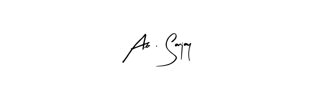 Arty Signature is a professional signature style that is perfect for those who want to add a touch of class to their signature. It is also a great choice for those who want to make their signature more unique. Get Ab . Sanjay name to fancy signature for free. Ab . Sanjay signature style 8 images and pictures png