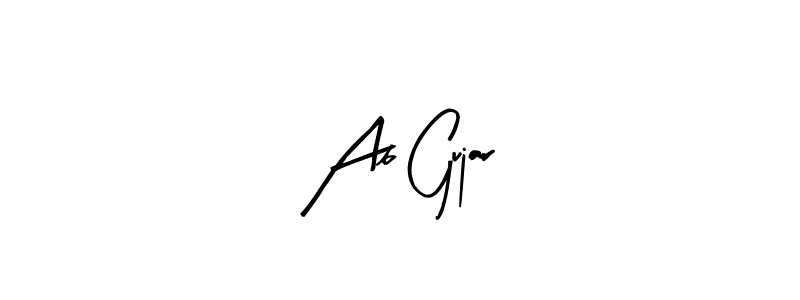 Also we have Ab Gujar name is the best signature style. Create professional handwritten signature collection using Arty Signature autograph style. Ab Gujar signature style 8 images and pictures png