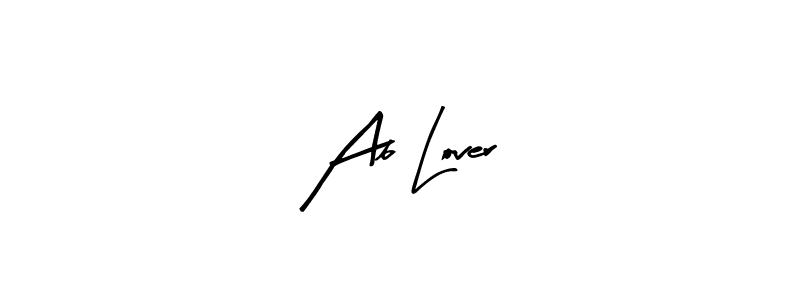 Make a beautiful signature design for name Ab Lover. Use this online signature maker to create a handwritten signature for free. Ab Lover signature style 8 images and pictures png