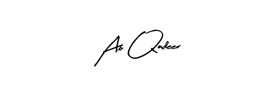 How to Draw Ab Qadeer signature style? Arty Signature is a latest design signature styles for name Ab Qadeer. Ab Qadeer signature style 8 images and pictures png
