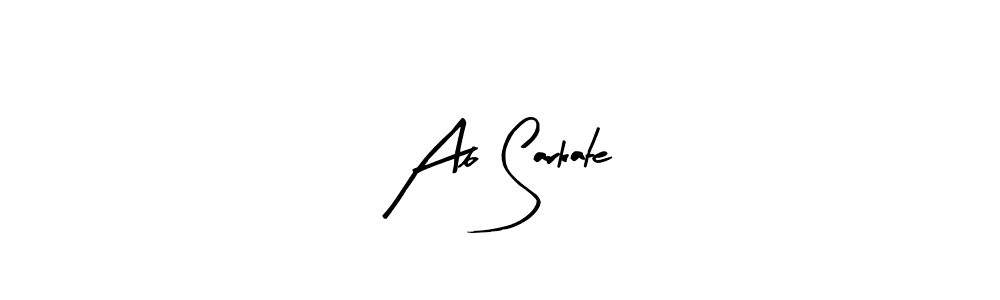 Design your own signature with our free online signature maker. With this signature software, you can create a handwritten (Arty Signature) signature for name Ab Sarkate. Ab Sarkate signature style 8 images and pictures png