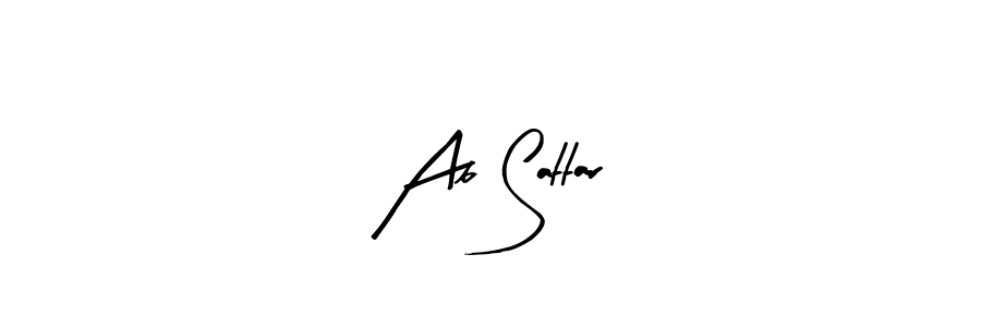 Create a beautiful signature design for name Ab Sattar. With this signature (Arty Signature) fonts, you can make a handwritten signature for free. Ab Sattar signature style 8 images and pictures png