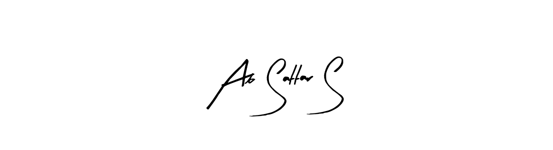 You should practise on your own different ways (Arty Signature) to write your name (Ab Sattar S) in signature. don't let someone else do it for you. Ab Sattar S signature style 8 images and pictures png