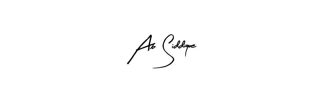 How to make Ab Siddique name signature. Use Arty Signature style for creating short signs online. This is the latest handwritten sign. Ab Siddique signature style 8 images and pictures png