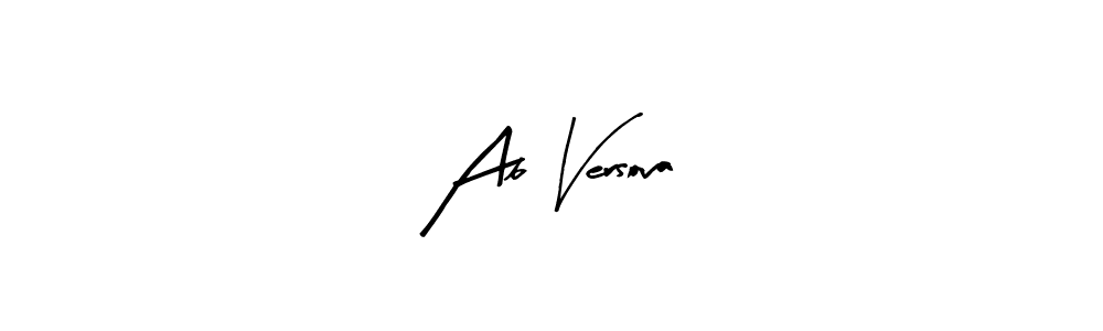 It looks lik you need a new signature style for name Ab Versova. Design unique handwritten (Arty Signature) signature with our free signature maker in just a few clicks. Ab Versova signature style 8 images and pictures png