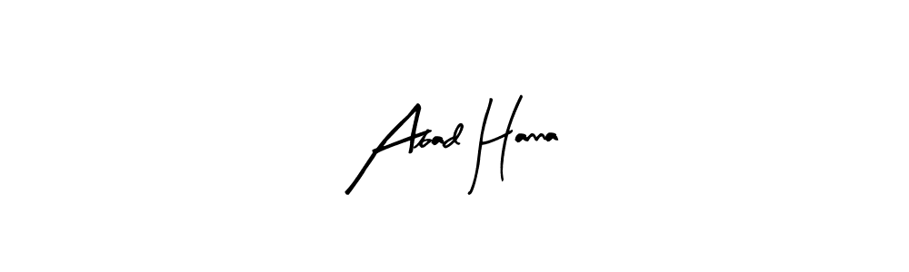 Create a beautiful signature design for name Abad Hanna. With this signature (Arty Signature) fonts, you can make a handwritten signature for free. Abad Hanna signature style 8 images and pictures png