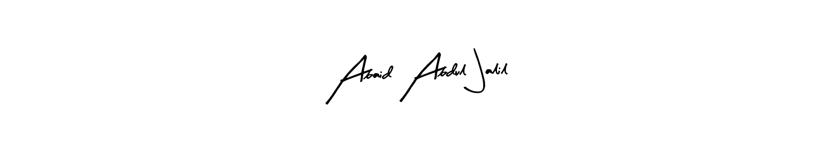 Abaid Abdul Jalil stylish signature style. Best Handwritten Sign (Arty Signature) for my name. Handwritten Signature Collection Ideas for my name Abaid Abdul Jalil. Abaid Abdul Jalil signature style 8 images and pictures png