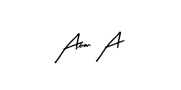 Once you've used our free online signature maker to create your best signature Arty Signature style, it's time to enjoy all of the benefits that Aban A name signing documents. Aban A signature style 8 images and pictures png