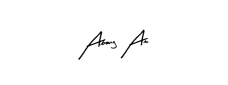 Design your own signature with our free online signature maker. With this signature software, you can create a handwritten (Arty Signature) signature for name Abang Am. Abang Am signature style 8 images and pictures png