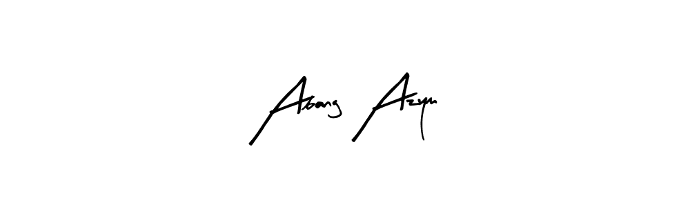 Similarly Arty Signature is the best handwritten signature design. Signature creator online .You can use it as an online autograph creator for name Abang Azym. Abang Azym signature style 8 images and pictures png