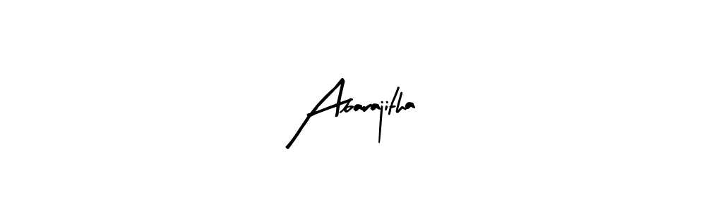 Abarajitha stylish signature style. Best Handwritten Sign (Arty Signature) for my name. Handwritten Signature Collection Ideas for my name Abarajitha. Abarajitha signature style 8 images and pictures png