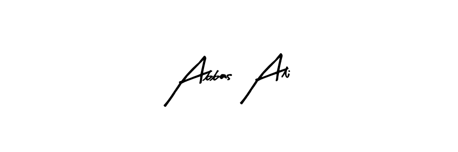 The best way (Arty Signature) to make a short signature is to pick only two or three words in your name. The name Abbas Ali include a total of six letters. For converting this name. Abbas Ali signature style 8 images and pictures png