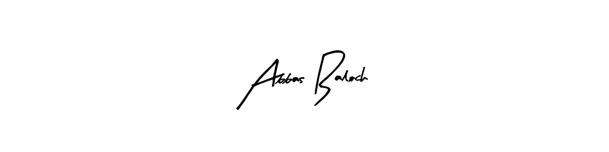 Design your own signature with our free online signature maker. With this signature software, you can create a handwritten (Arty Signature) signature for name Abbas Baloch. Abbas Baloch signature style 8 images and pictures png