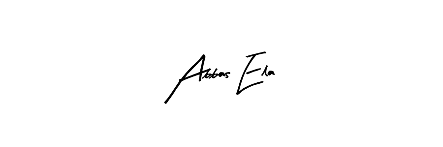 Similarly Arty Signature is the best handwritten signature design. Signature creator online .You can use it as an online autograph creator for name Abbas Ela. Abbas Ela signature style 8 images and pictures png