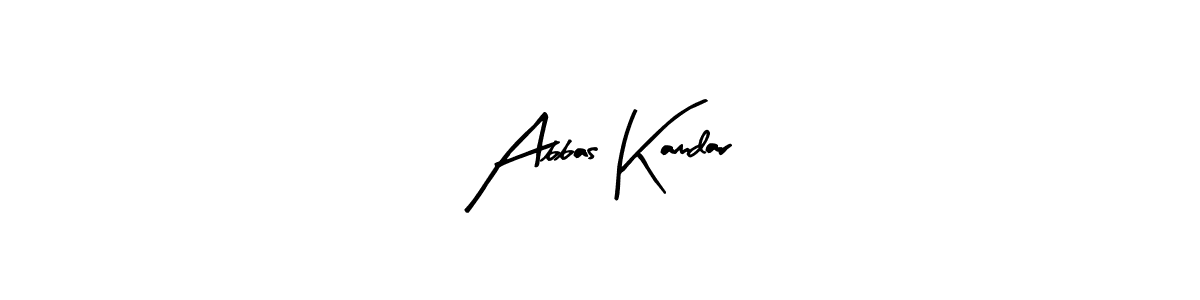 Design your own signature with our free online signature maker. With this signature software, you can create a handwritten (Arty Signature) signature for name Abbas Kamdar. Abbas Kamdar signature style 8 images and pictures png