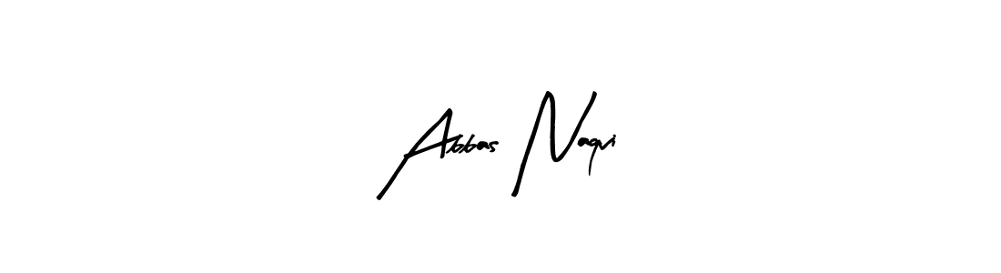 Arty Signature is a professional signature style that is perfect for those who want to add a touch of class to their signature. It is also a great choice for those who want to make their signature more unique. Get Abbas Naqvi name to fancy signature for free. Abbas Naqvi signature style 8 images and pictures png