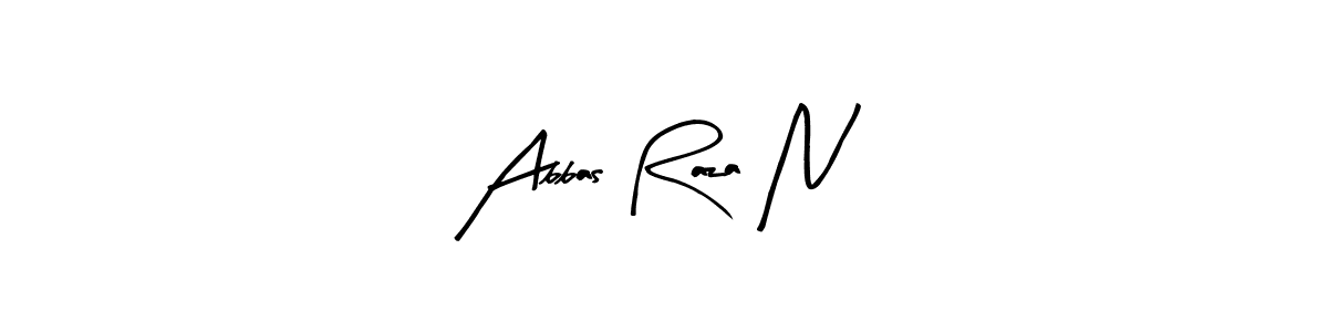 Make a beautiful signature design for name Abbas Raza N. Use this online signature maker to create a handwritten signature for free. Abbas Raza N signature style 8 images and pictures png