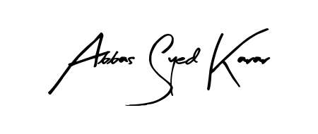 Get an exclusive digital autograph for Abbas Syed Karar. The Arty Signature typeface captures the charm of real penmanship on paper. Abbas Syed Karar signature style 8 images and pictures png