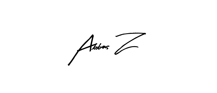 Create a beautiful signature design for name Abbas Z. With this signature (Arty Signature) fonts, you can make a handwritten signature for free. Abbas Z signature style 8 images and pictures png