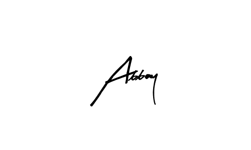 Design your own signature with our free online signature maker. With this signature software, you can create a handwritten (Arty Signature) signature for name Abbay. Abbay signature style 8 images and pictures png