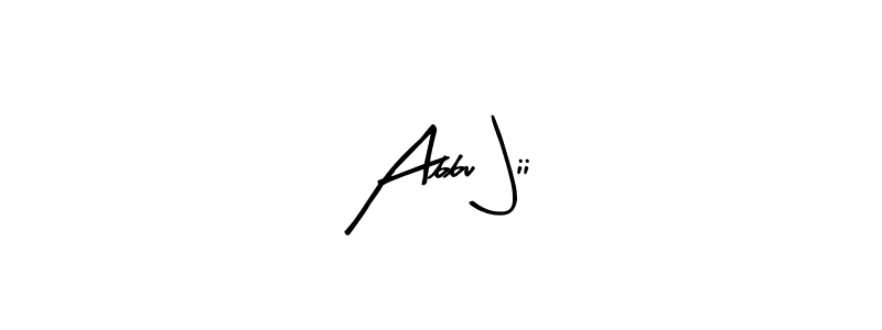 Here are the top 10 professional signature styles for the name Abbu Jii. These are the best autograph styles you can use for your name. Abbu Jii signature style 8 images and pictures png