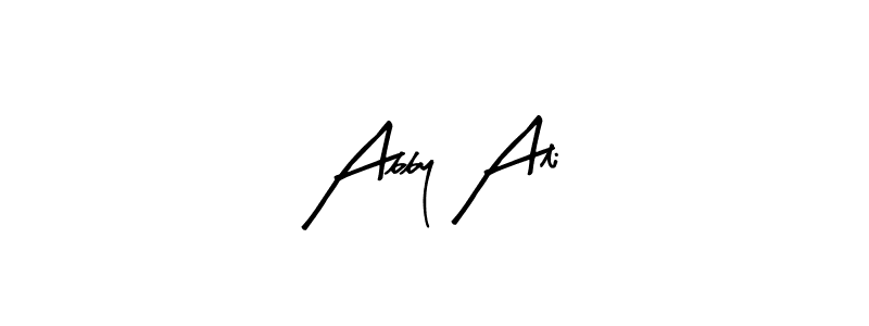 if you are searching for the best signature style for your name Abby Ali. so please give up your signature search. here we have designed multiple signature styles  using Arty Signature. Abby Ali signature style 8 images and pictures png