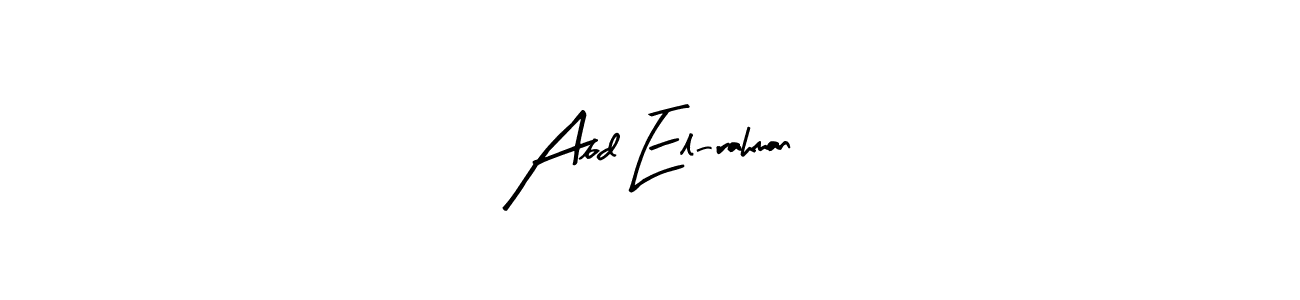 Make a beautiful signature design for name Abd El-rahman. With this signature (Arty Signature) style, you can create a handwritten signature for free. Abd El-rahman signature style 8 images and pictures png