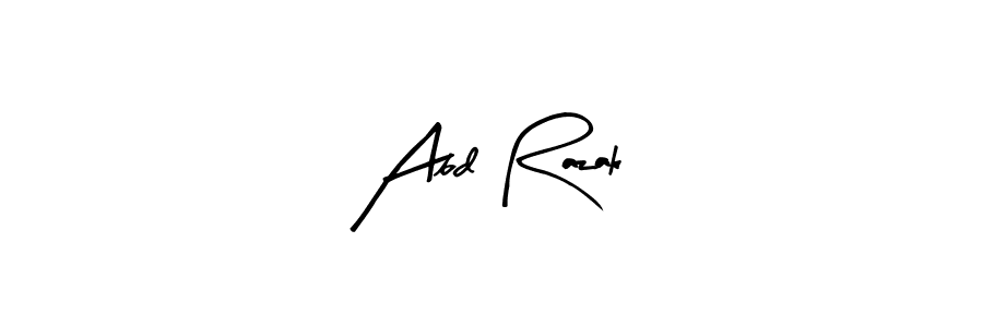 Make a beautiful signature design for name Abd Razak. With this signature (Arty Signature) style, you can create a handwritten signature for free. Abd Razak signature style 8 images and pictures png