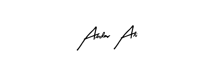 Design your own signature with our free online signature maker. With this signature software, you can create a handwritten (Arty Signature) signature for name Abdar Ali. Abdar Ali signature style 8 images and pictures png