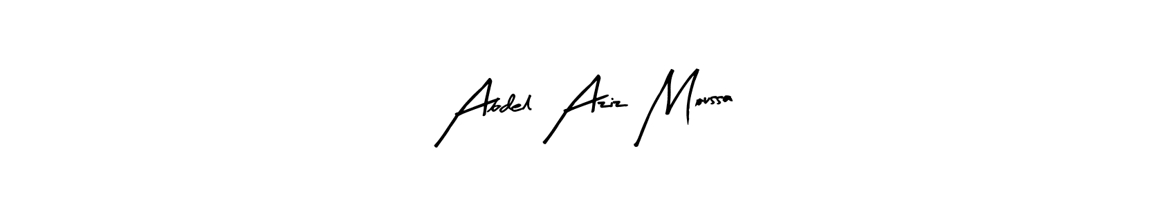 Make a beautiful signature design for name Abdel Aziz Moussa. With this signature (Arty Signature) style, you can create a handwritten signature for free. Abdel Aziz Moussa signature style 8 images and pictures png