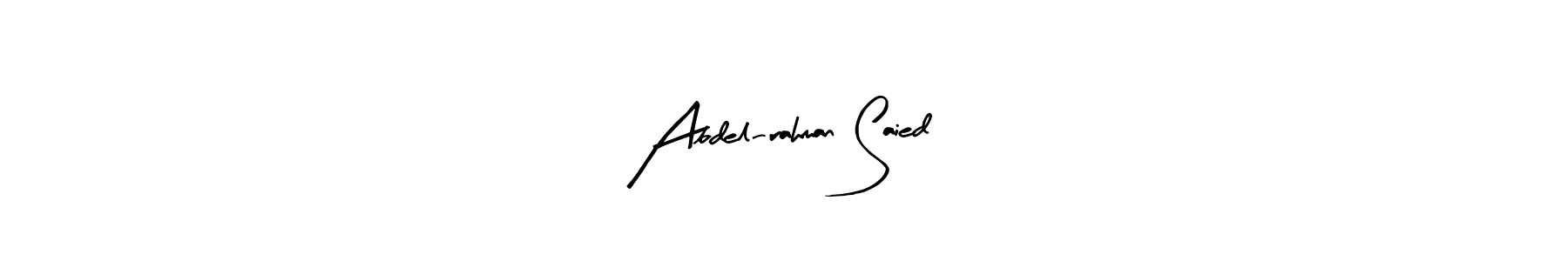 Abdel-rahman Saied stylish signature style. Best Handwritten Sign (Arty Signature) for my name. Handwritten Signature Collection Ideas for my name Abdel-rahman Saied. Abdel-rahman Saied signature style 8 images and pictures png