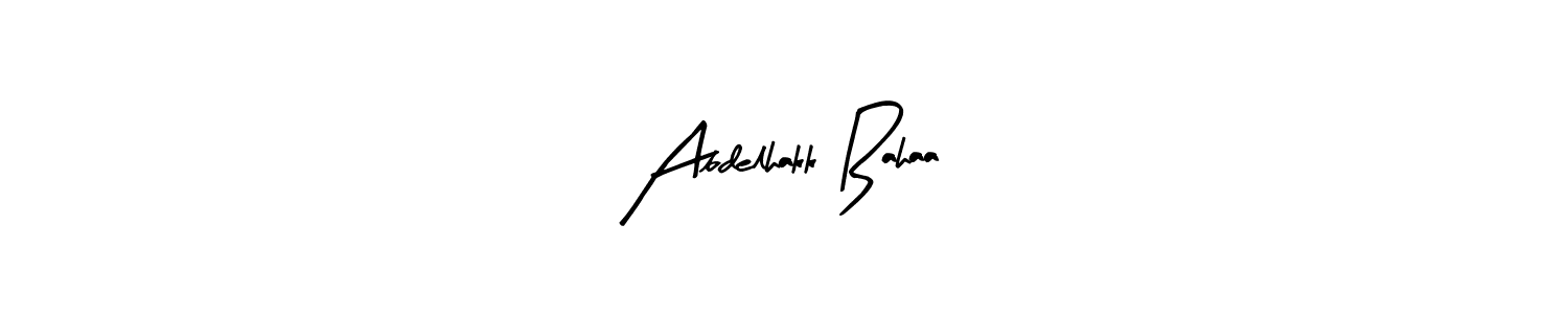 Use a signature maker to create a handwritten signature online. With this signature software, you can design (Arty Signature) your own signature for name Abdelhakk Bahaa. Abdelhakk Bahaa signature style 8 images and pictures png