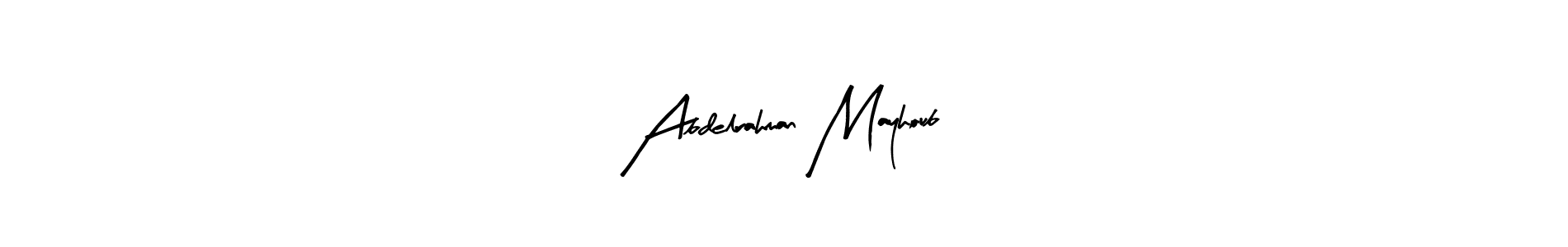 How to make Abdelrahman Mayhoub signature? Arty Signature is a professional autograph style. Create handwritten signature for Abdelrahman Mayhoub name. Abdelrahman Mayhoub signature style 8 images and pictures png