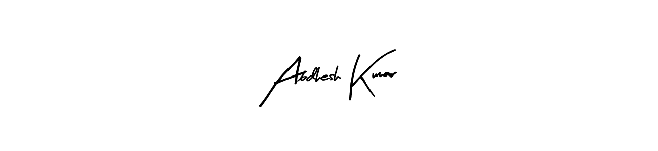 How to make Abdhesh Kumar name signature. Use Arty Signature style for creating short signs online. This is the latest handwritten sign. Abdhesh Kumar signature style 8 images and pictures png
