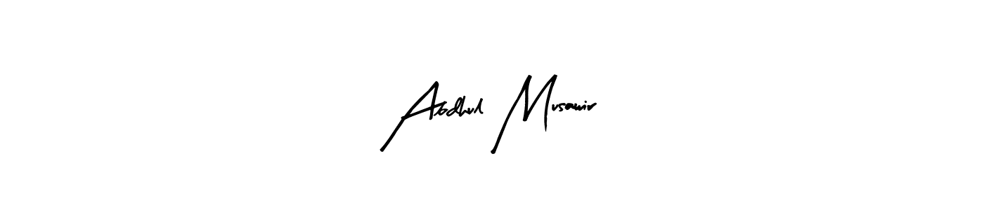 Design your own signature with our free online signature maker. With this signature software, you can create a handwritten (Arty Signature) signature for name Abdhul Musawir. Abdhul Musawir signature style 8 images and pictures png