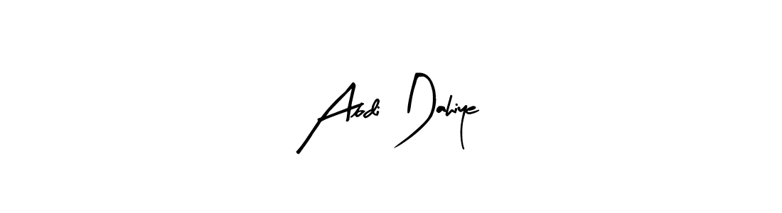 Also You can easily find your signature by using the search form. We will create Abdi Dahiye name handwritten signature images for you free of cost using Arty Signature sign style. Abdi Dahiye signature style 8 images and pictures png