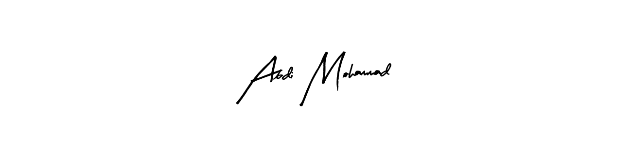 Create a beautiful signature design for name Abdi Mohammad. With this signature (Arty Signature) fonts, you can make a handwritten signature for free. Abdi Mohammad signature style 8 images and pictures png