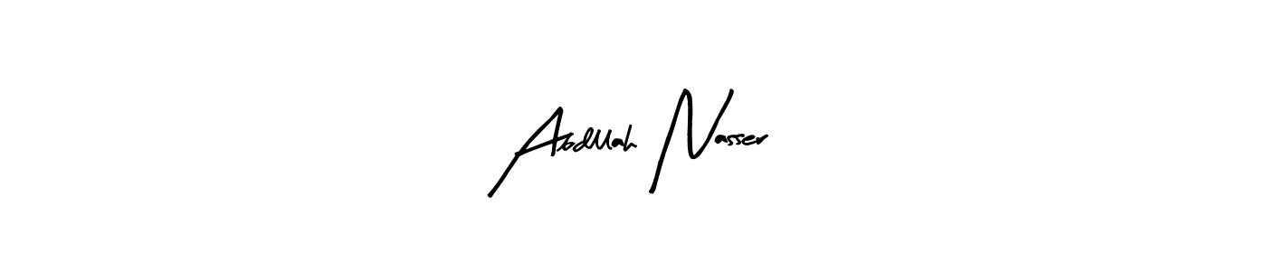 How to make Abdllah Nasser name signature. Use Arty Signature style for creating short signs online. This is the latest handwritten sign. Abdllah Nasser signature style 8 images and pictures png